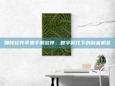 义乌赚钱软件苹果手机软件：数字时代下的财富机会